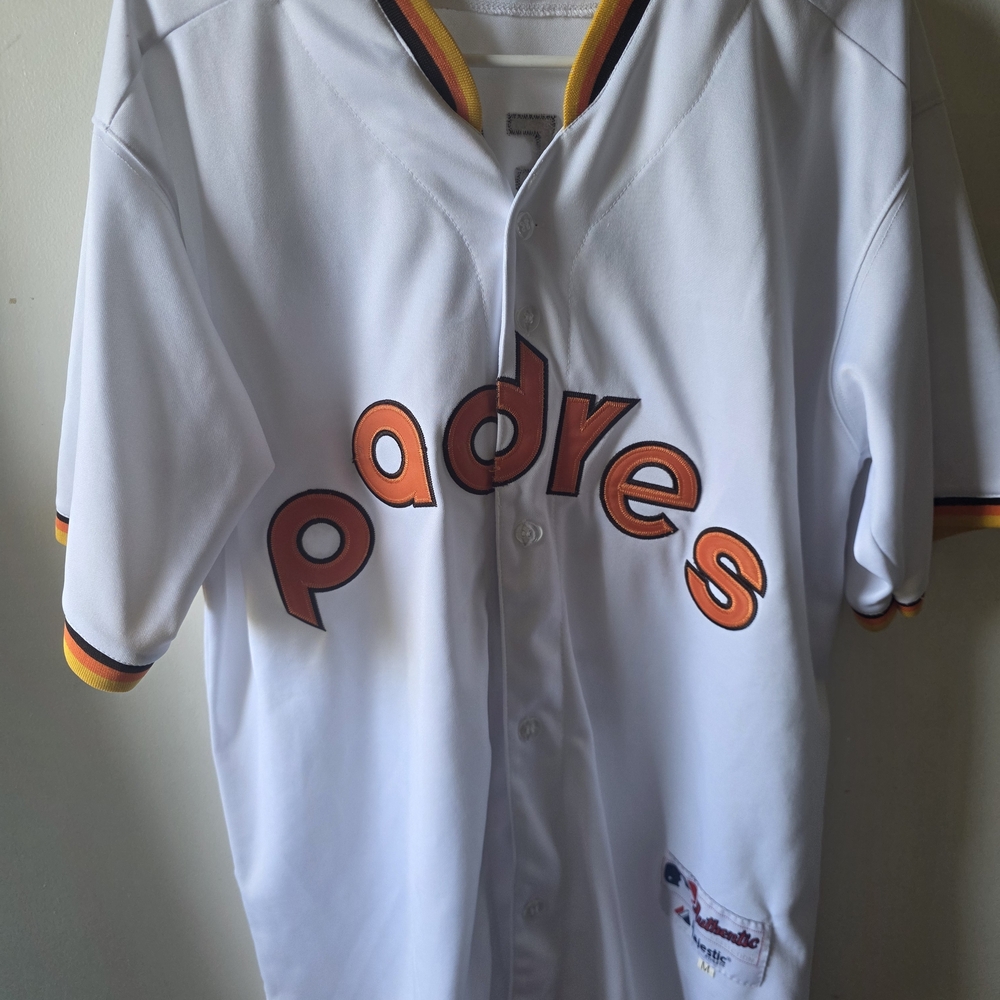 Majestic Authentic Trevor Hoffman #51 San Diego Padres Jersey White Size 70s